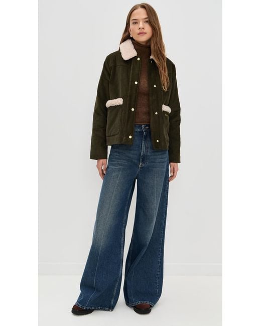 Barbour Black Tabitha Casual Corduroy Jacket