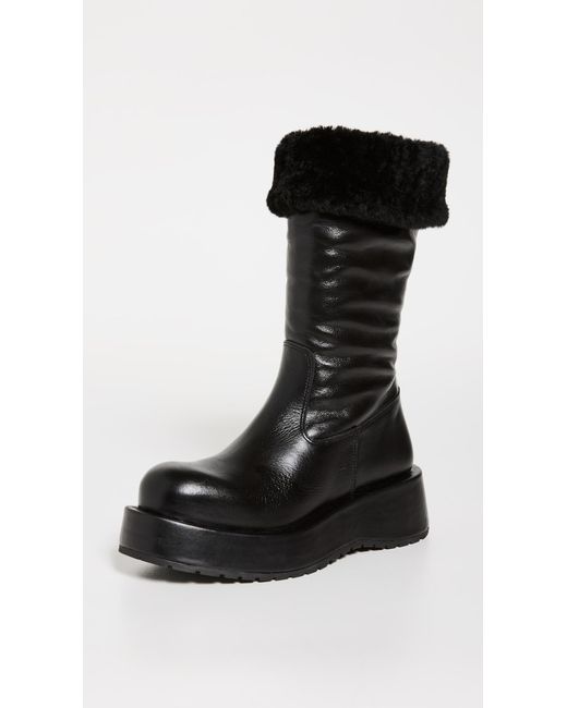 Paloma Barceló Leather Maelle Boots in Black | Lyst UK