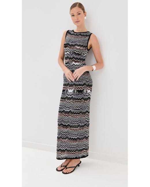 Missoni Multicolor Sleeveless Long Dress