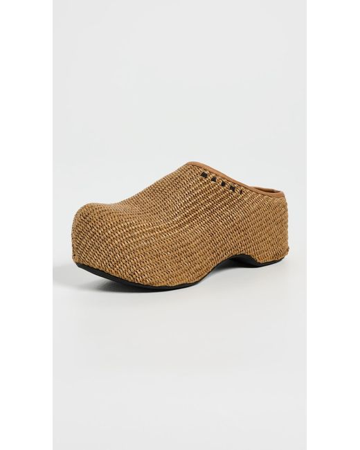 Marni White Sabot Clogs