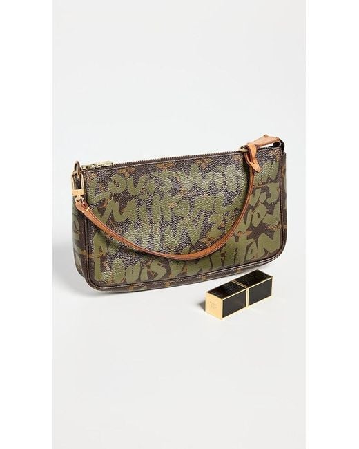 What Goes Around Comes Around Louis Vuitton Green Sprouse Pochette Access  V2 Bag