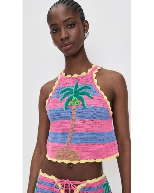 Celiab Red Crasqui Top