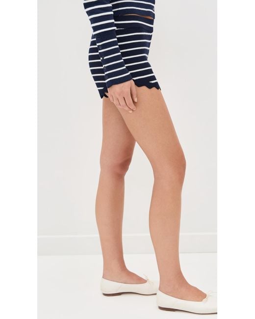 Lioness Blue Dollhouse Knit Shorts
