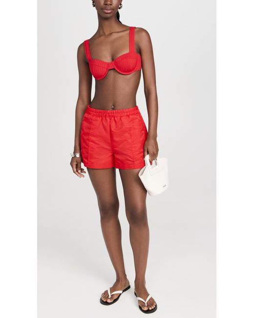 Solid & Striped Red Lilo Bikini Top