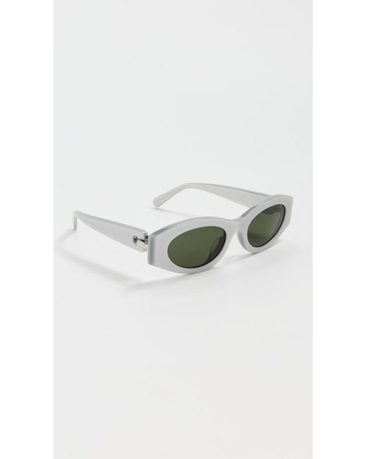 Tory Burch Metallic Oval Sunglasses