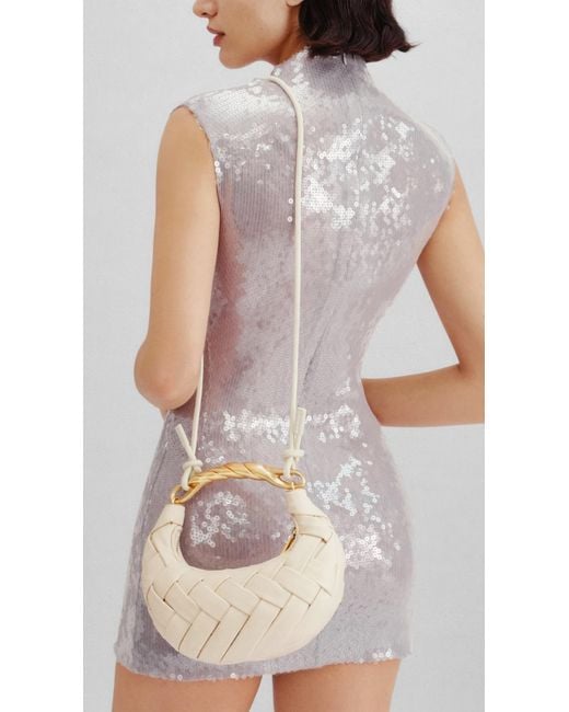JW PEI White Orla Weave Handbag