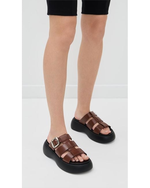 INTENTIONALLY ______ Brown Nell Sandals
