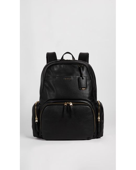 Tumi Black Calais Leather Backpack
