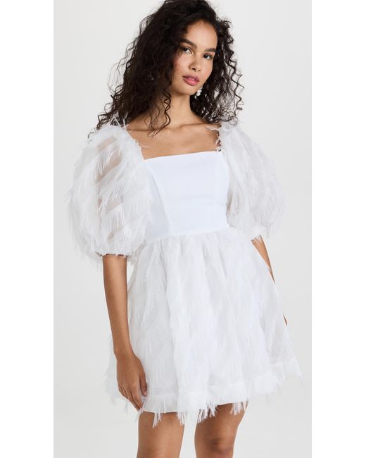 Black Halo Tulle Pepper Mini Dress in White Lyst Canada