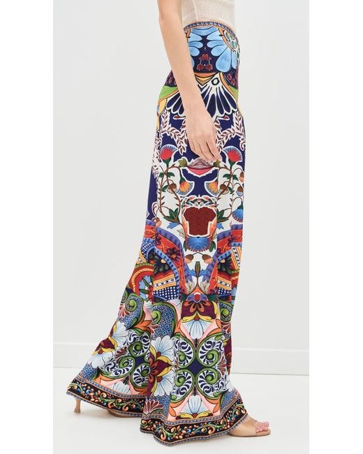 Alice + Olivia Multicolor Athena Clean Wide Leg Pants