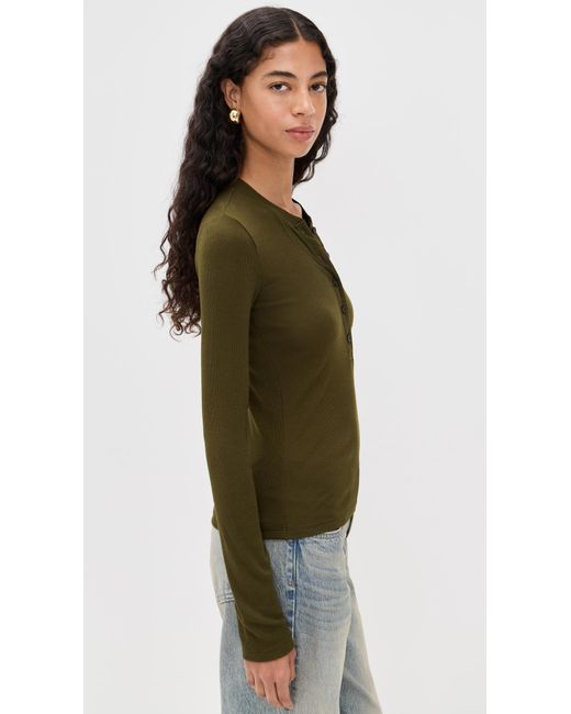 Cotton Citizen Black Verona Henley