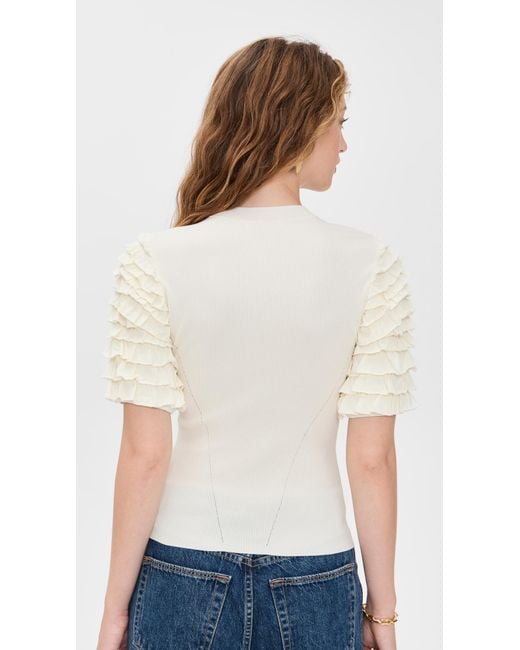 Ulla Johnson White Kassia Top