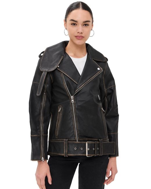 By Malene Birger Black Beatrisse Leather Jacket