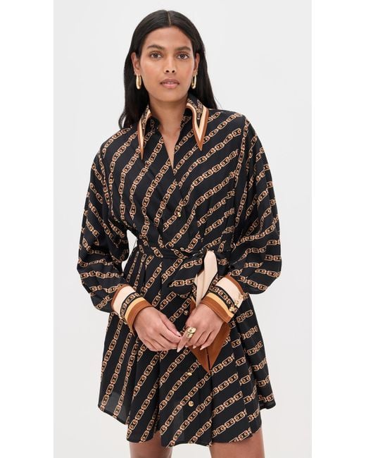 zimmermann shirt mini dress black Tuck in Pour Moi Strapless Asymmetric low-wrinkle Style:With 39in Train The Denim Mini Shirt