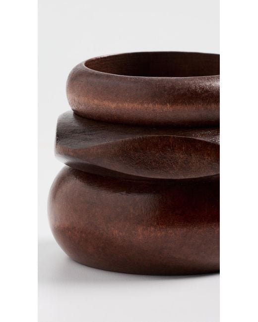 Shashi Brown Jacques Bangle Set