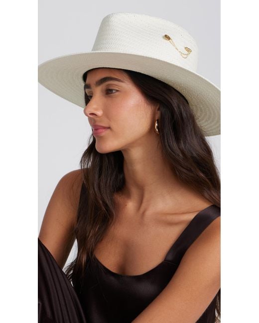Freya White Wanderer Packable Straw Hat