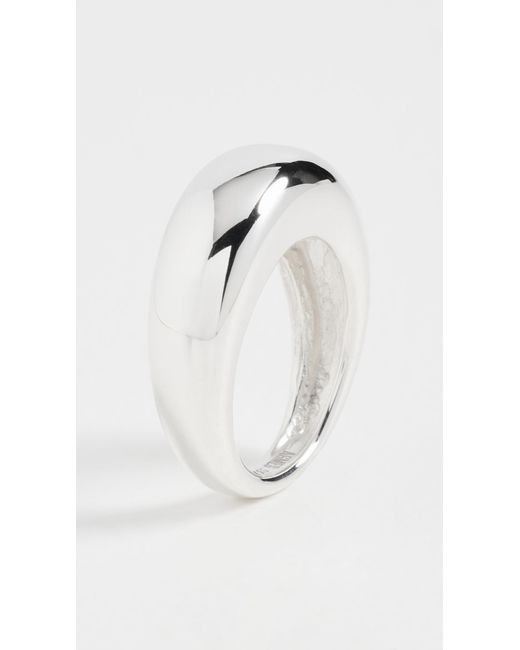 Agmes Black Domed Ring