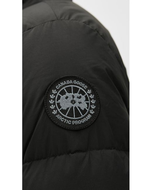 Canada Goose Black Everett Puffer Coat for men