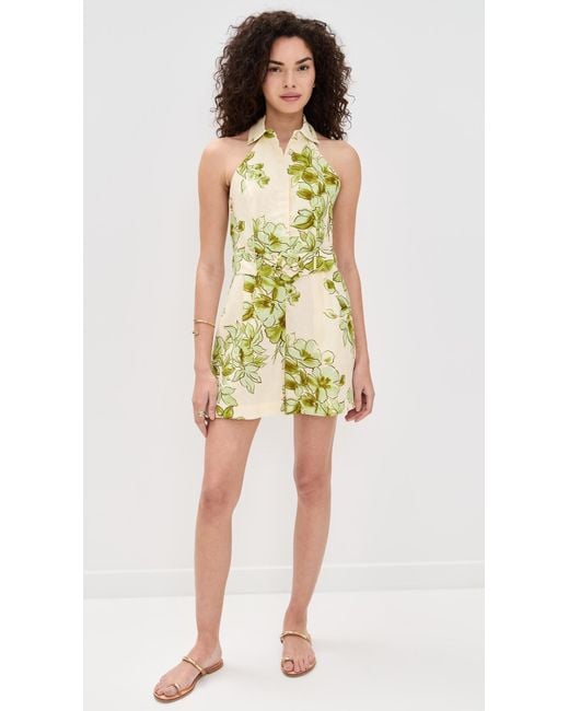 Hevron Yellow Asha Romper