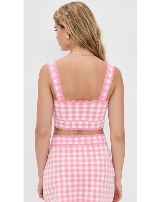 LoveShackFancy Pink Jessyn Tank