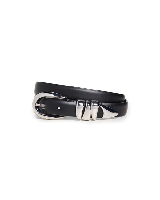 Madewell Black Triple Metal Keeper Belt