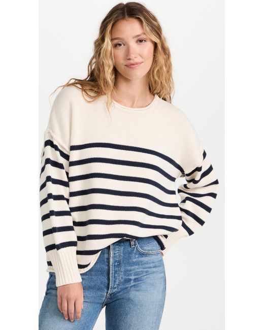 Madewell Multicolor Conway Pullover Sweater In Stripe