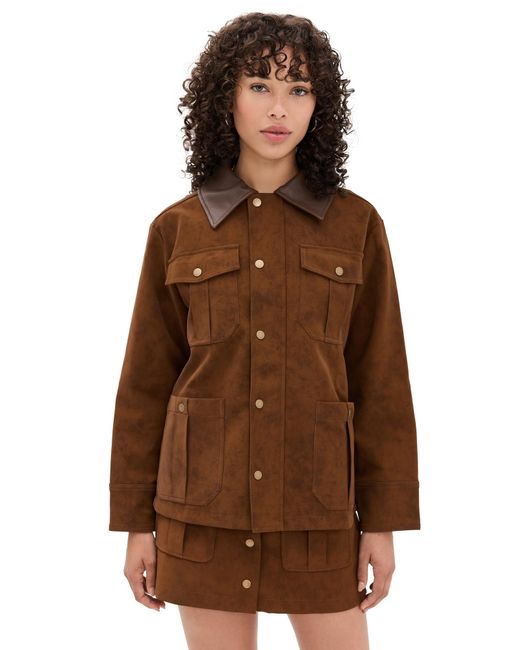 En Saison Brown Eloise Chore Jacket
