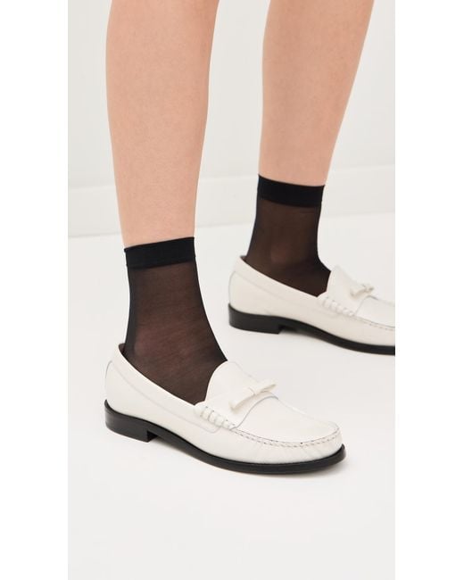 Stuart Weitzman Black Lottie Bow Loafers