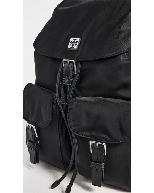 Tory Burch Black Virginia Backpack