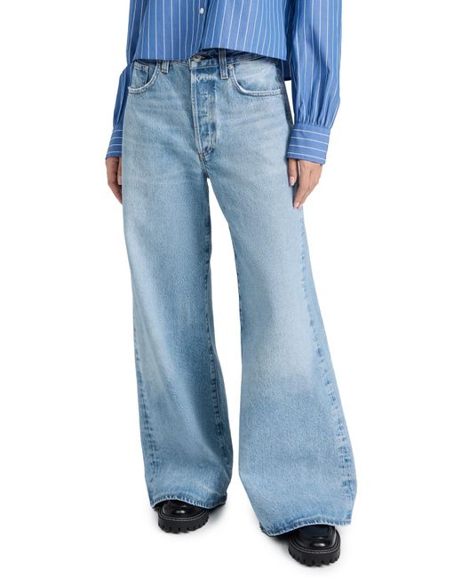 Citizens of Humanity Blue Beverly Low Slouch Boot Jeans