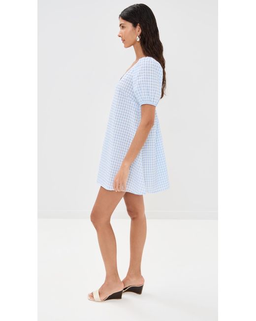 Staud White Marsh Mini Dress