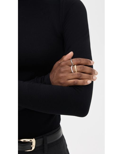 Shashi White Roux Ring Set