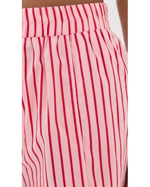 Staud Pink Taurus Shorts