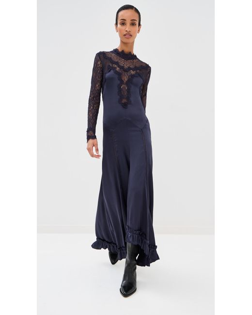 Isabel Marant Blue Dolores Maxi Dress
