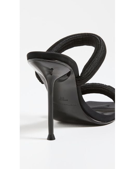 Alexander Wang Julie Tubular Webbing Sandals in Black | Lyst