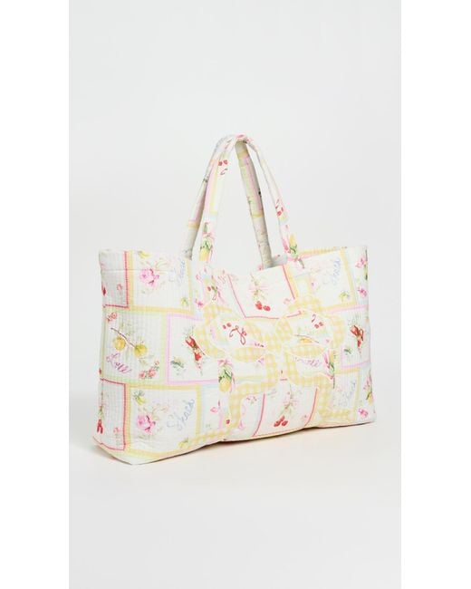 LoveShackFancy White Cyndi Tote