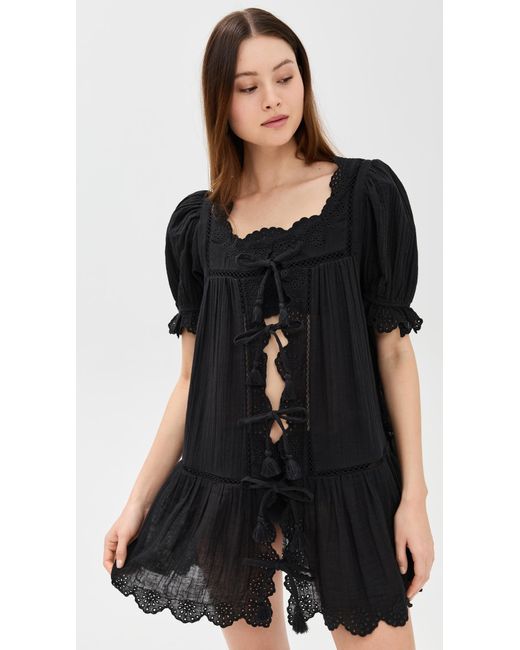 Sea Black Mae Short Sleeve Coverup Dress