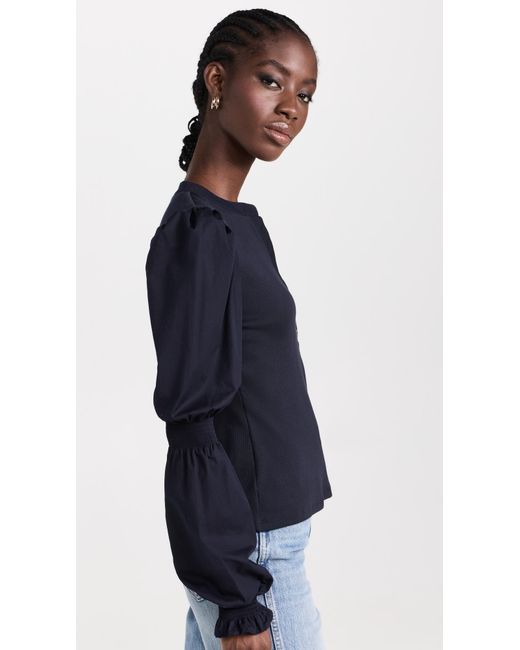 Veronica Beard Blue Effy Top