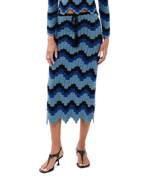 Escvdo Blue Safi Skirt
