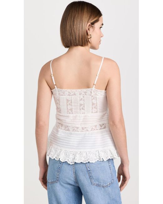 LoveShackFancy White Charlieann Top