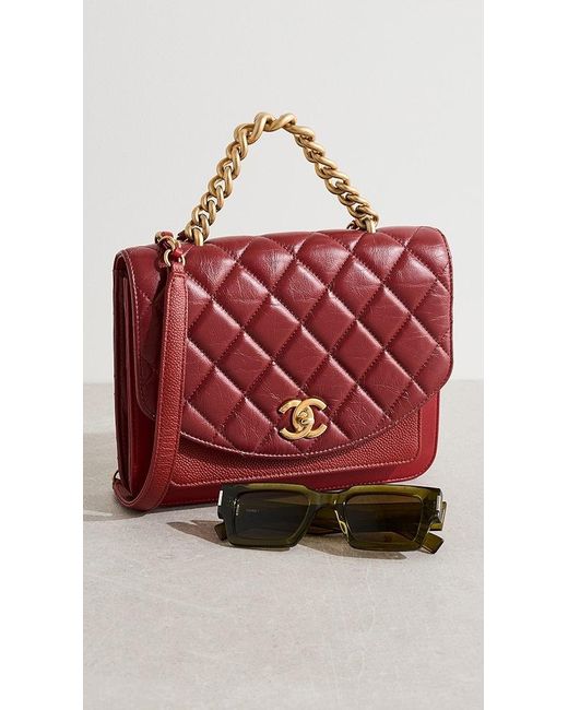 chanel bag with round handle purse