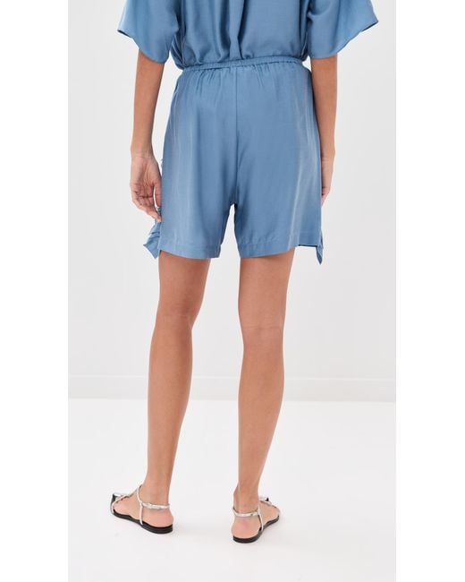 BITE STUDIOS Blue Cali Frill Shorts