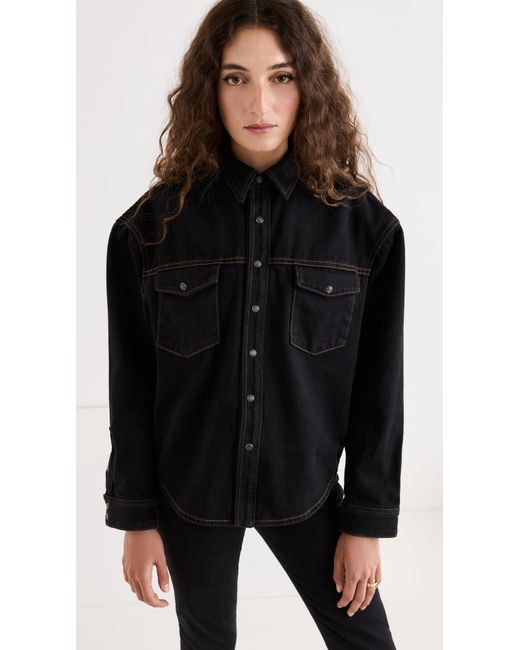 Wardrobe NYC Wardrobe. Nyc Denim Jacket in Black Lyst Canada