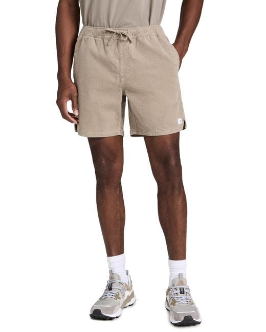 Katin Natural Cord Oca Shorts War Grey for men