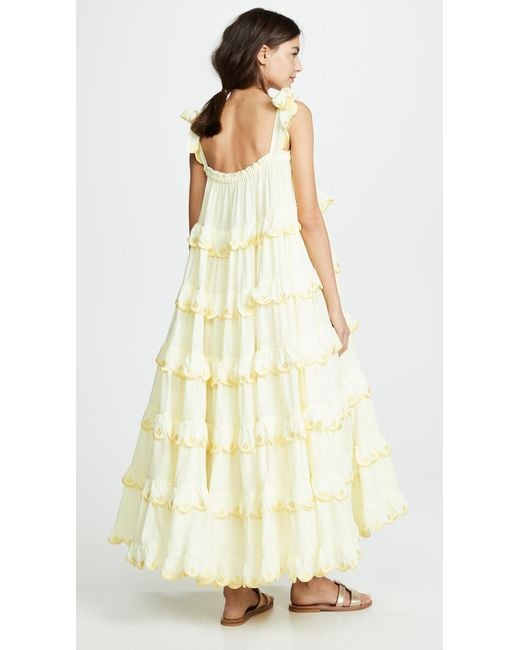 Innika Choo Iva Biigdres Dress in Yellow | Lyst