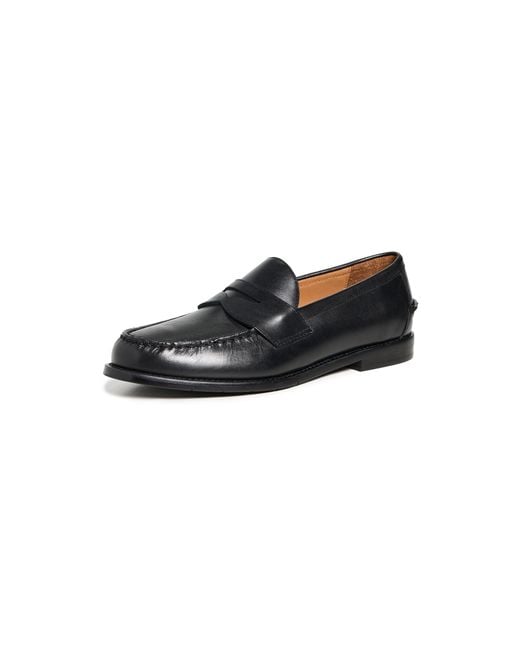 Polo Ralph Lauren Black Alston Leather Penny Loafers for men