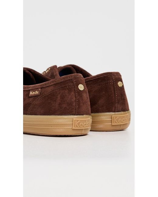 Keds Brown Champion Luxe Suede Sneakers