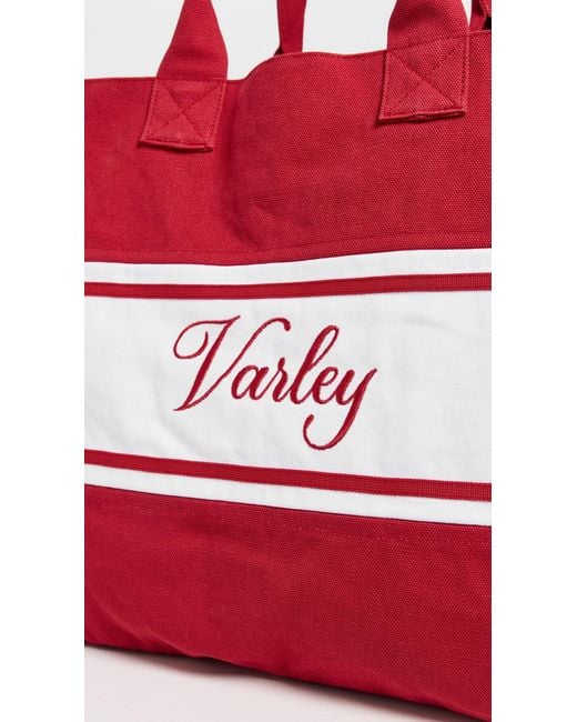 Varley Red Foeburn Market Tote Bag