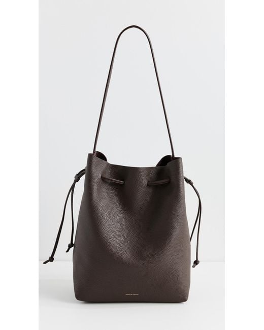 Mansur Gavriel Black Drawstring Cabas Bag