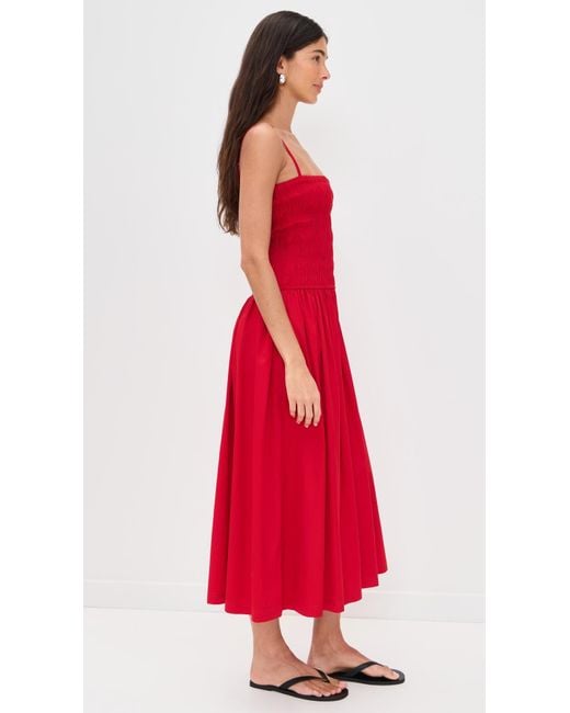 green emerald velvet dress Madewell Women's Crinkle Cotton Sleeveless Open-Back Midi Dress,  Lighthouse, White, S at Amazon Women's Clothing store